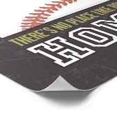 Poster IL N'Y A PAS D'ENDROIT COMME HOME Baseball Print (Coin)