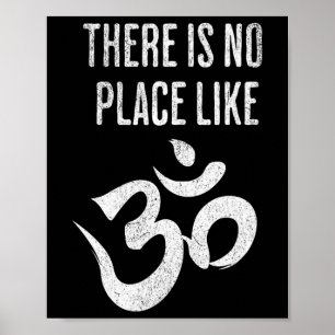 Poster Il n'y a pas d'endroit comme Om Sanskrit Yoga Medi