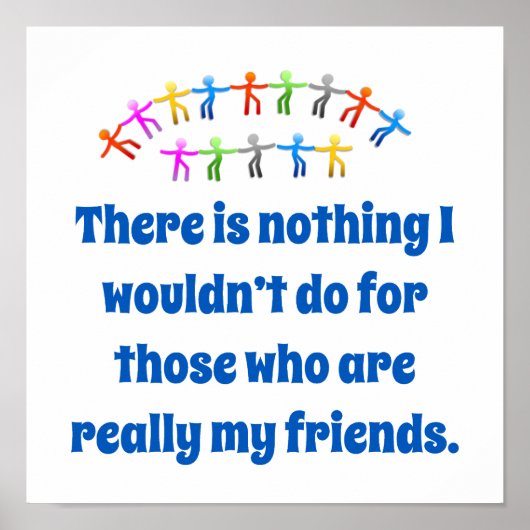 Poster Il n'y a rien que je ne ferais pas - Citation d'am (Devant)