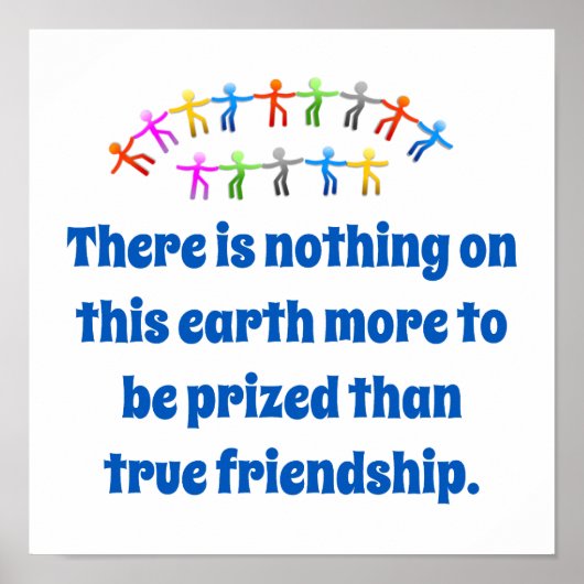 Poster Il N'Y A Rien Sur Cette Terre - Citation D'Amitié (Devant)