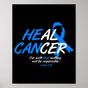 Poster Il peut guérir le cancer Ataxie Mois de sensibilis