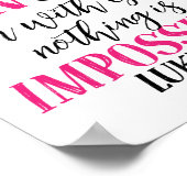 Poster Il peut guérir le cancer du sein Sensibilisation d (Coin)