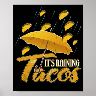 Poster Il pleut des tacos
