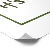 Poster Il s'agit de la Citation de pêche amusante de bass (Coin)