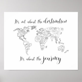 Poster Il s'agit du voyage, pas de la destination.