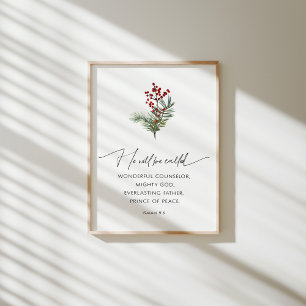 Poster Il s'appellera l'affiche de la bible de Noël