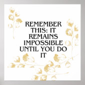 Poster Il semble toujours impossible jusqu'à ce que vous (Devant)