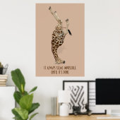 Poster Il semble toujours impossible jusqu'à ce qu'il soi (Bureau à domicile)