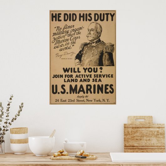 Poster Il T'A Fait Son Devoir (Cuisine)