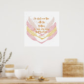 Poster Il Te Couvrira avec Ses Ailes Psaumes Verse (Cuisine)