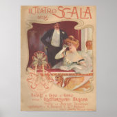 Poster Il Teatro della Scala 1900 (Devant)