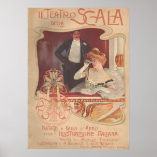 Poster Il Teatro della Scala 1900