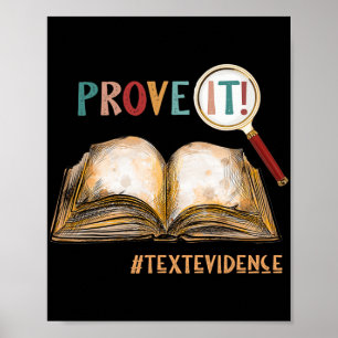 Poster Il Texte Preuves Drôle Jour De Test Cadeaux Pour L
