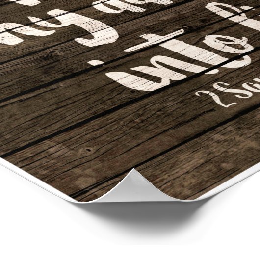 Poster Il Transforme Mon Obscurité En Lumière (Coin)