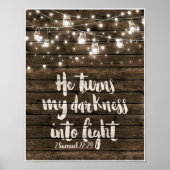 Poster Il Transforme Mon Obscurité En Lumière (Devant)