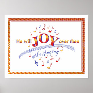 Poster "Il Va Joindre..." Citation biblique avec notes de