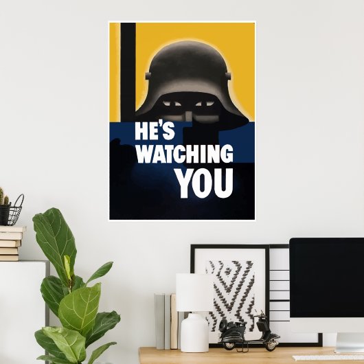 Poster Il vous regarde — Frontière (Bureau à domicile)