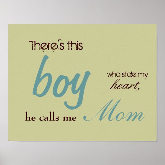 Poster Il y a ça, mon garçon, qui a volé mon coeur (Devant)