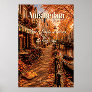 Poster Il y a de la beauté à prendre la longue route Amst