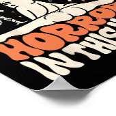 Poster Il y a des horreurs Citrouille fantôme Halloween f (Coin)