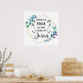 Poster Il y a le pouvoir au nom de Jésus (Cuisine)