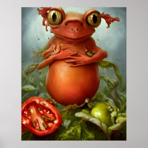 Poster Il y a une créature dans ma salade