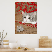 Poster Il y a une souris dans la maison ! (Cuisine)