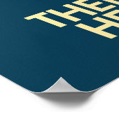 Poster Il y aura Hell Toupee - Propagande anti-Trump (Coin)