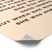 POSTER IL Y AVAIT UN PETIT POÈME DE FILLE (Coin)