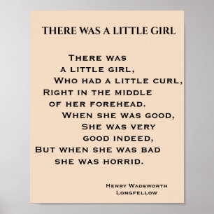 POSTER IL Y AVAIT UN PETIT POÈME DE FILLE