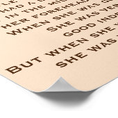 POSTER IL Y AVAIT UN PETIT POÈME DE FILLE (Coin)