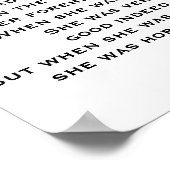 POSTER IL Y AVAIT UN PETIT POÈME DE FILLE (Coin)