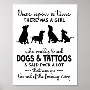 Poster Il Y Avait Une Fille Qui Aimait Vraiment Les Chien