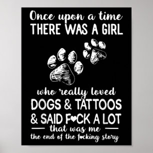 Poster Il Y Avait Une Fille Qui Aimait Vraiment Les Chien