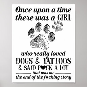 Poster Il Y Avait Une Fille Qui Aimait Vraiment Les Chien