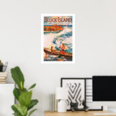 Poster Île Block (Bureau à domicile)