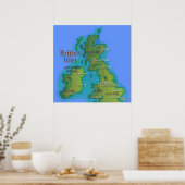 Poster Île britannique (Cuisine)