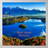 Poster Île de Bled, Slovénie (Devant)