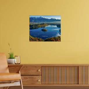 Poster Île de Bled, Slovénie, pittoresque