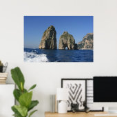 Poster Île de Capri, Faraglioni (Bureau à domicile)