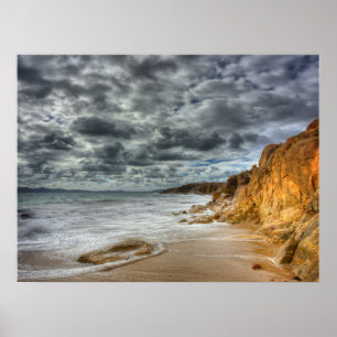 Poster Île de Flinders de la plage d'Allports, Tasmanie