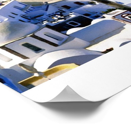 Poster île de grèce (Coin)