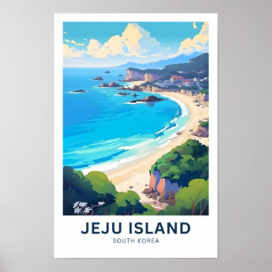Poster Île de Jeju Corée du Sud Imprimer
