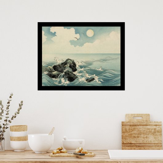 Poster Île de Kojima (noir) (Cuisine)