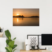 Poster Île de Komodo au coucher du soleil (Bureau à domicile)