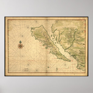 Poster Île de la Californie