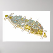 Poster Ile-de-la-Cite. Paris France (Devant)