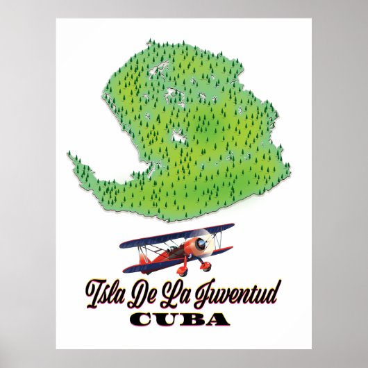 Poster Île de la jeunesse Cuba (Devant)