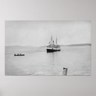 Poster Île de Lopez, WA - ferry San Juan de Rosalie