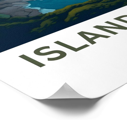 Poster Île de Maui Hawaii Imprimer Voyage (Coin)